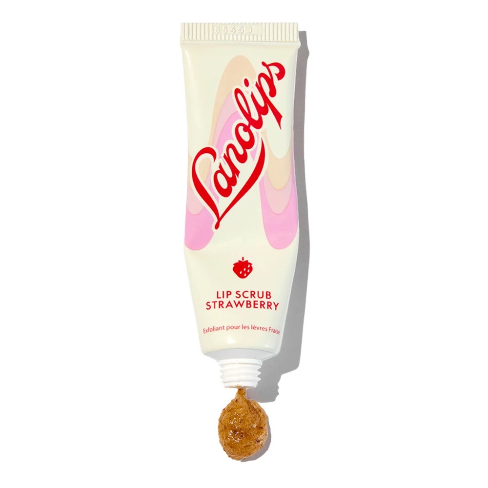 Lanolips Strawberry Lip Scrub Exfoliant Hydrating and Smoothing - NEW IN BOX